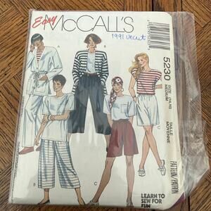 VINTAGE  MCCALL'S 5230 WOMENS SET PATTERN UNCUT 14 - 16